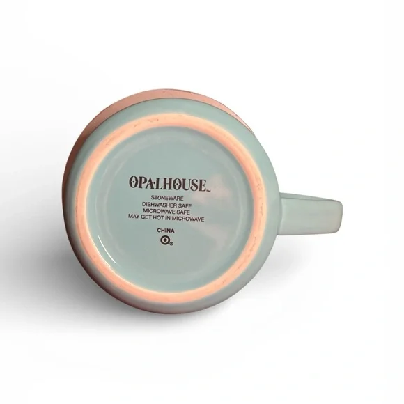 Pre owned Like New Opalhouse Teal Blue Pupper Mug with Yorkie/Heart Design - Picture 3 of 3